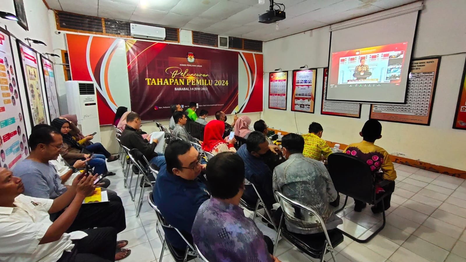 Nonton Bareng Peluncuran Tahapan Pemilu 2024